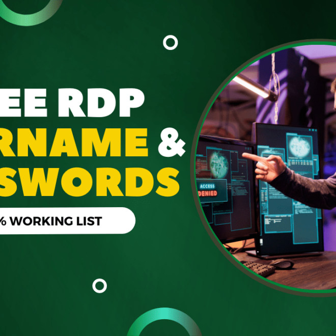 Free RDP Username and Password 2024- 100% Working