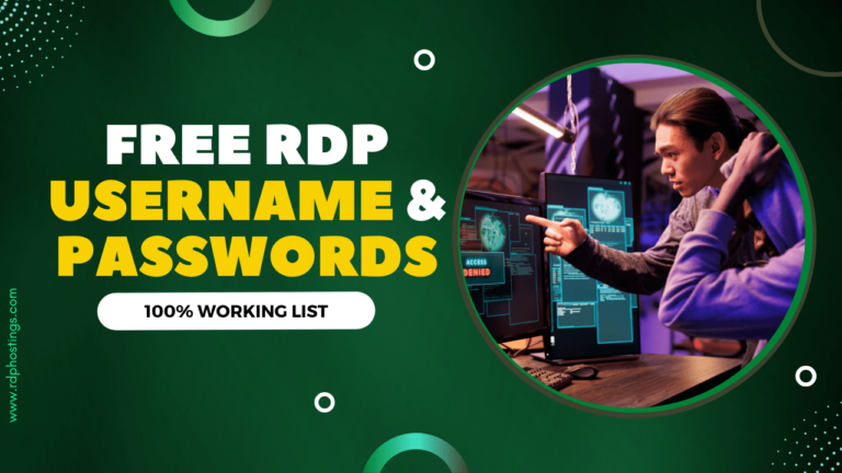 Free RDP Username and Password