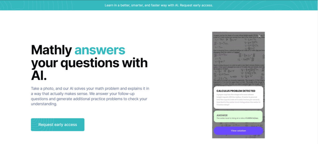 Mathly AI tool