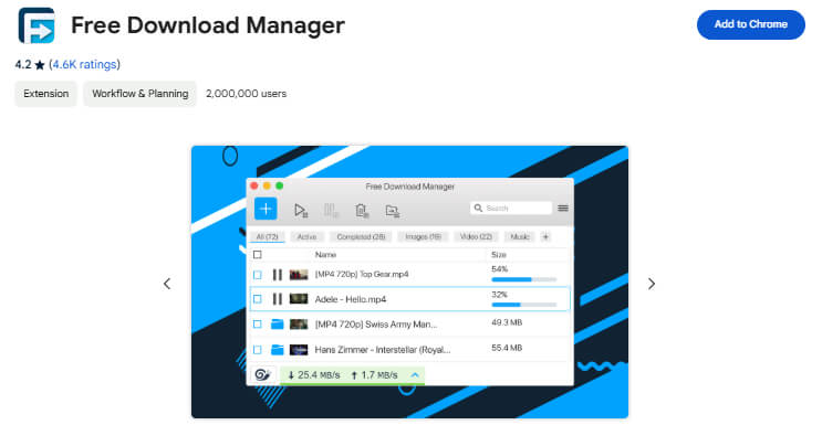 Free Download Manager Extension