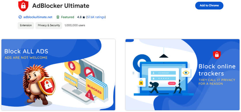 AdBlocker Ultimate chrome extension