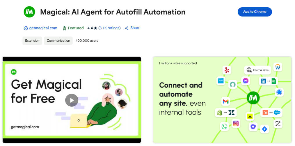 Magical AI Agent for Autofill Automation Chrome Extention