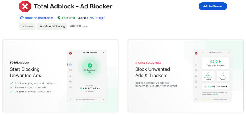 total adblock chrome extension