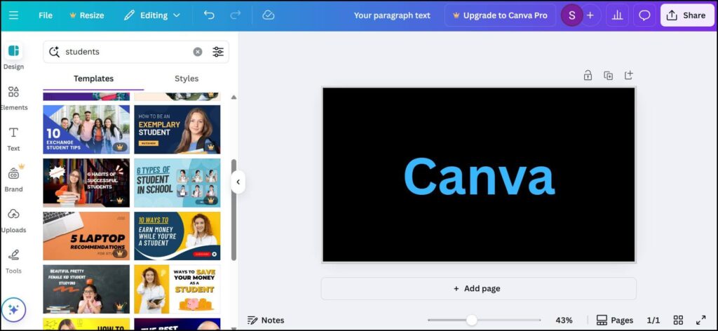 Canva is the best for teachers