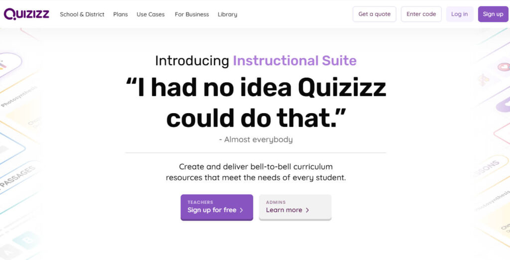 Quizizz is the best AI tools for teachers