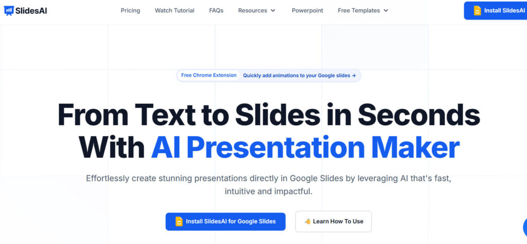 SlidesAI Is The Best AI Tools for Presentations
