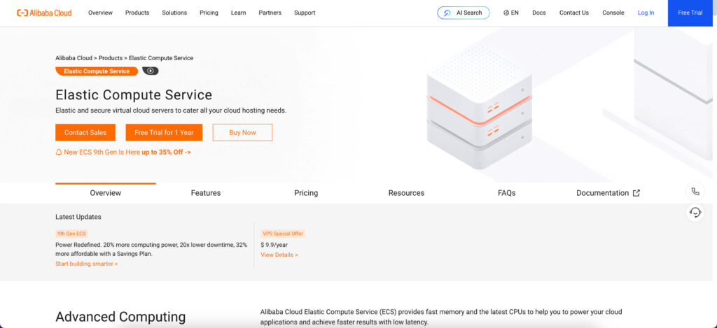 Alibaba Cloud Free Tier