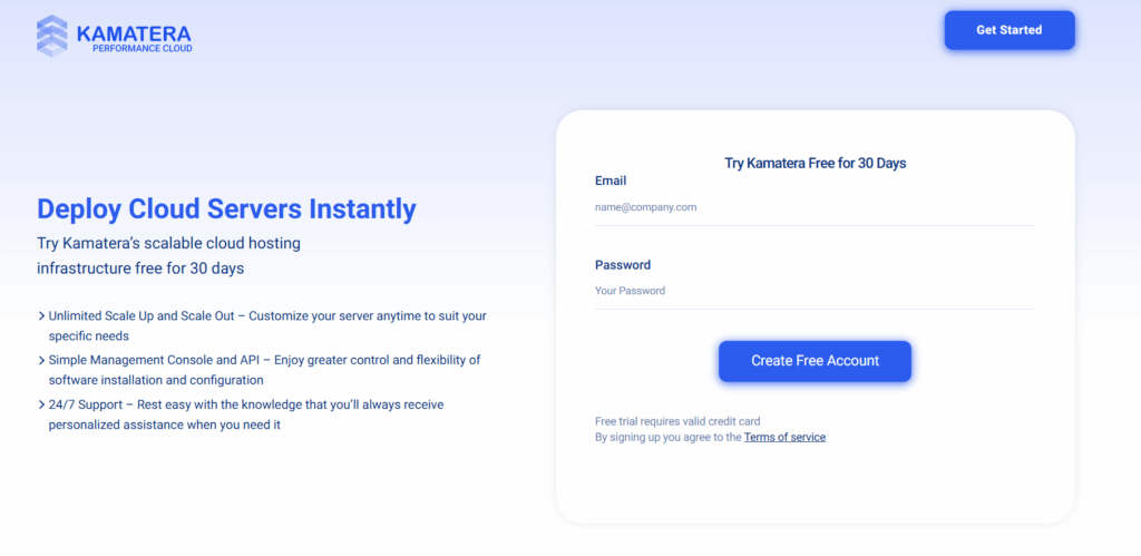 Kamatera best free Linux cloud server for students