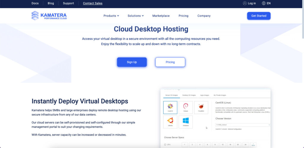 Kamatera Free Cloud Server for Developers