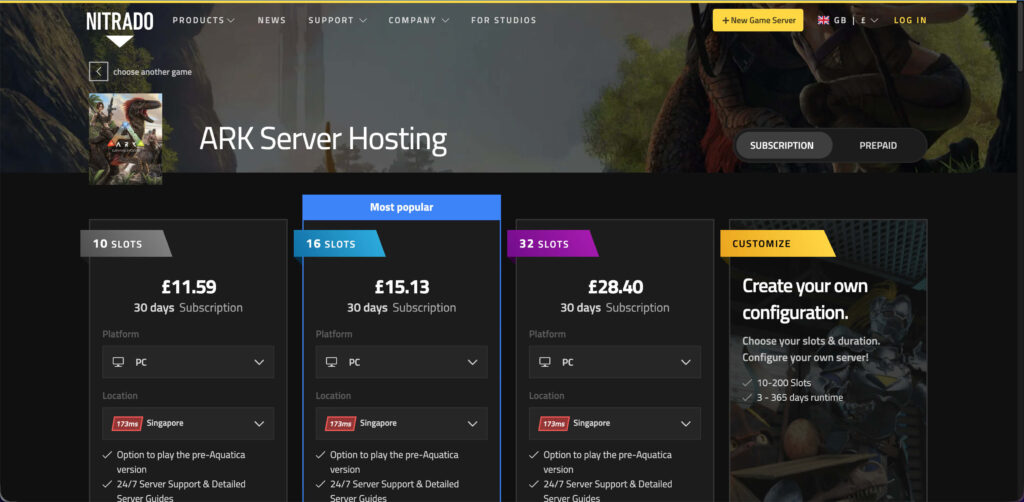 Nitrado-best-ARK-server-hosting