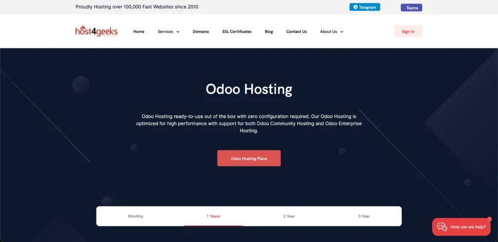 Host4geeks-Odoo-Hosting
