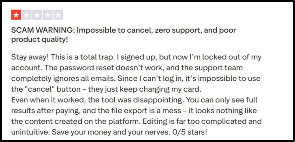 Trustpilot-complaining-genspark