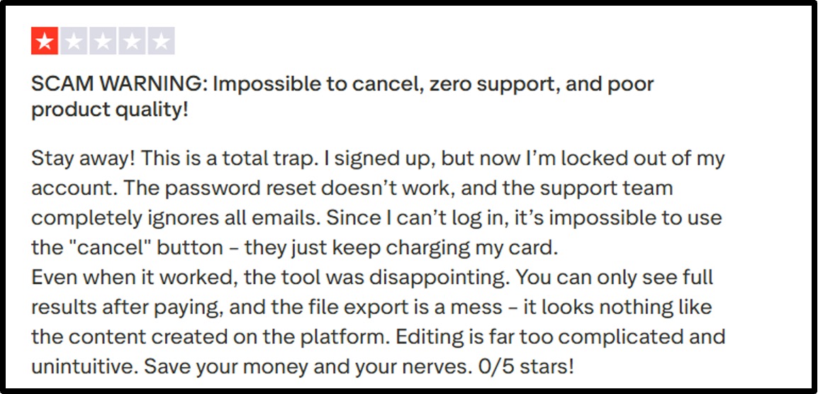 Trustpilot-complaining-genspark