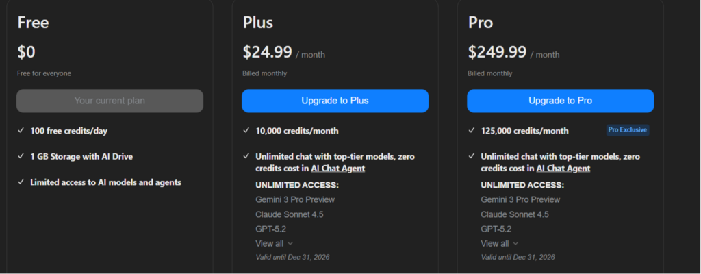 
genspark-ai-price-and-plans