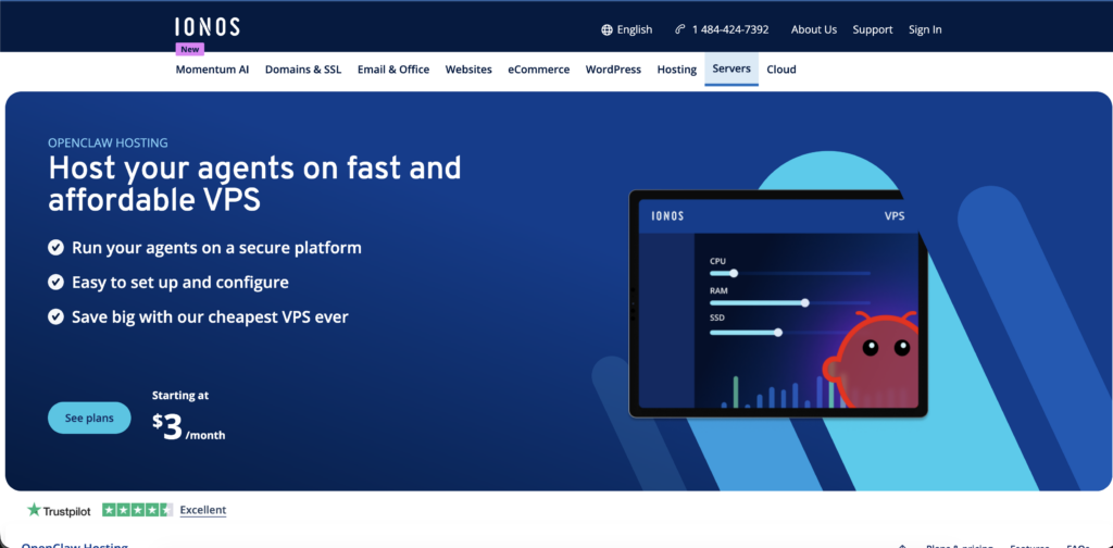 IONOS-self-host-openclaw