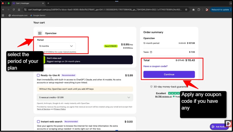hostinger-openclaw-billing-page