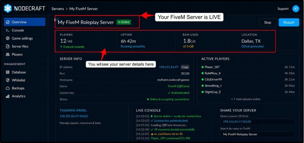 Click-on-Start-from-the-txAdmin-dashboard