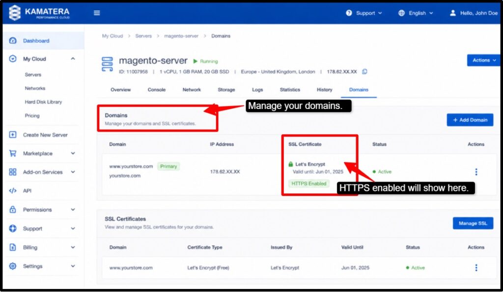 Magento-Kamatera-Admin-and-configure-your-store