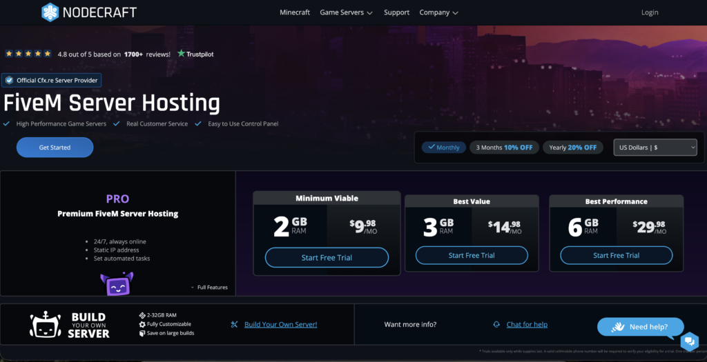 Nodecraft-best-fivem-server-hosting