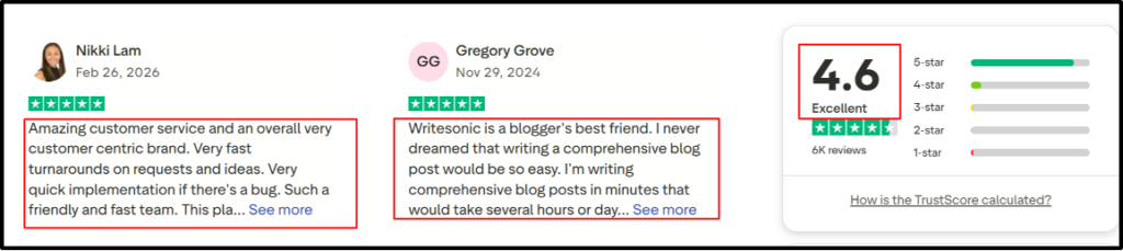 writesonic-Trustpilot
