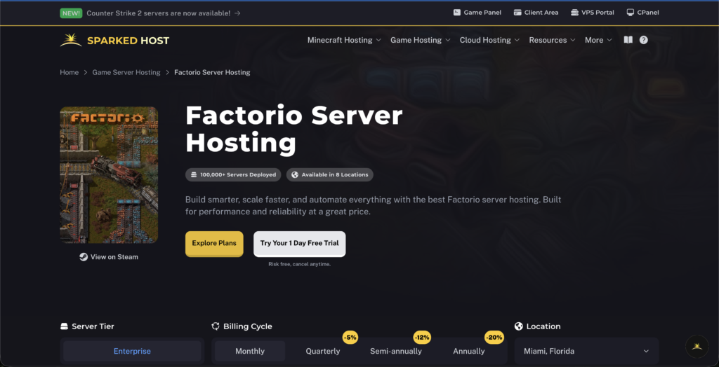 SparkedHost-Best-Factorio-Server-Hosting
