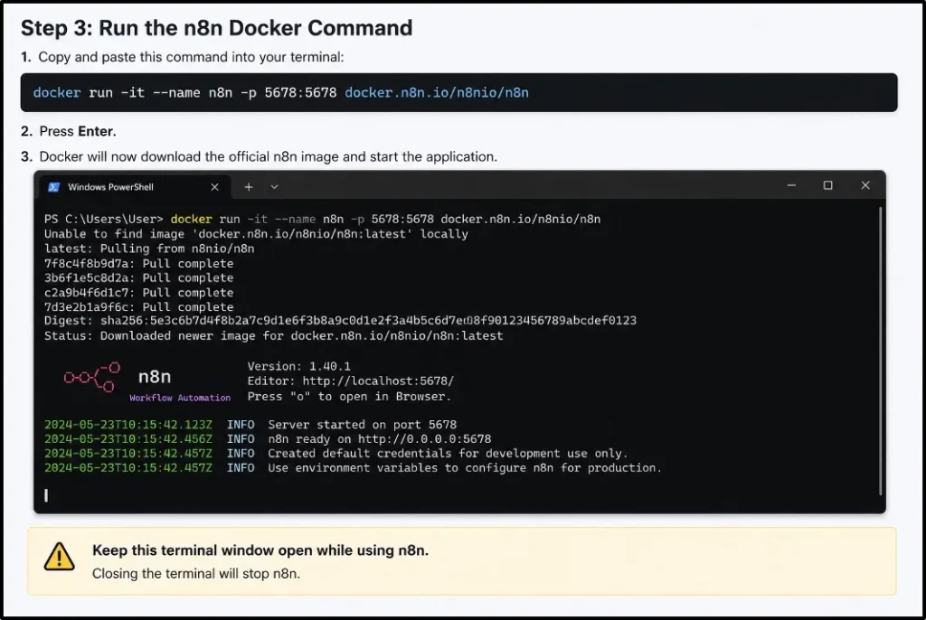 Step-3-Run-the-n8n-Docker-command