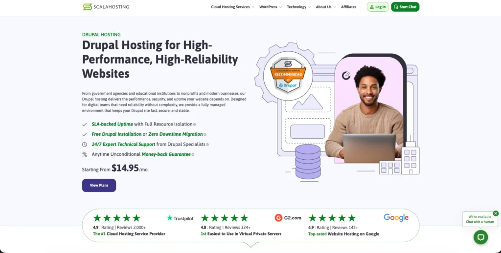 scalahosting best drupal hosting provider 