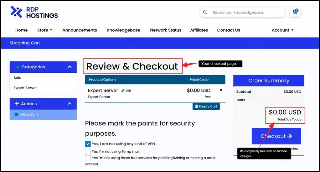 review-checkout