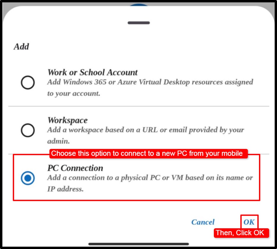 Select-the-PC-connection-option